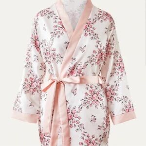 MORGAN LANE Allie Robe in White Floral